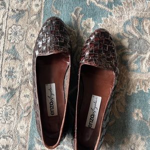 Woven Leather Vintage Enzo Angiolini Flat